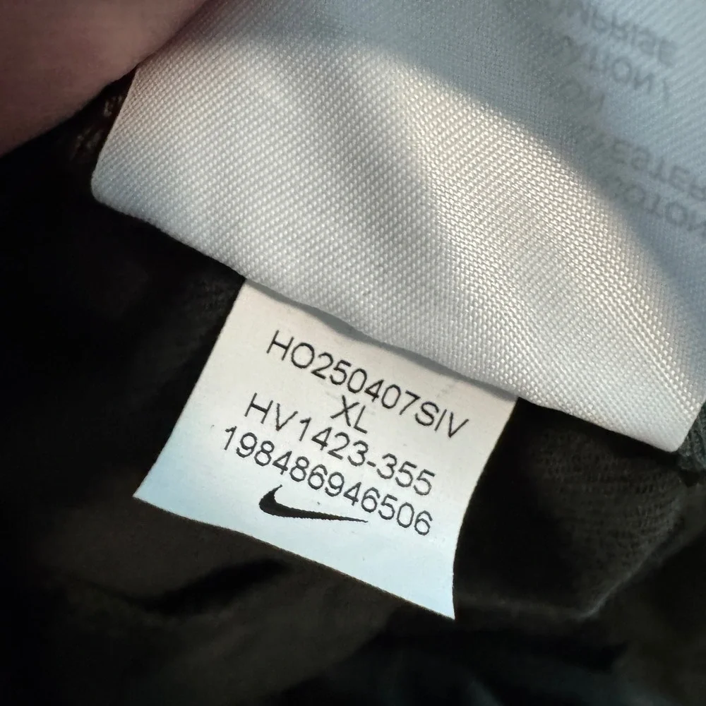 Nike Club Heavyweight Balloon Pants Mens XL Olive Green Wide Leg Trouser HV1423
